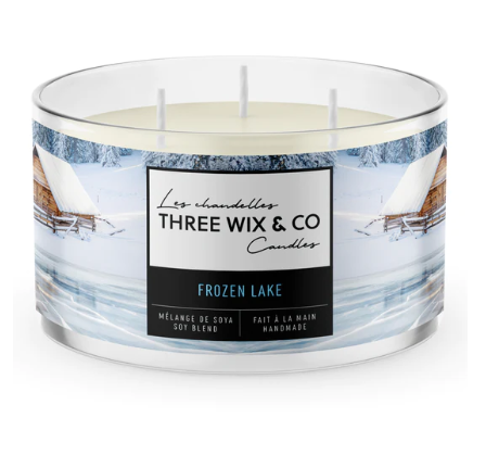 Chandelle de soya - Frozen Lake - Three Wix & Co
